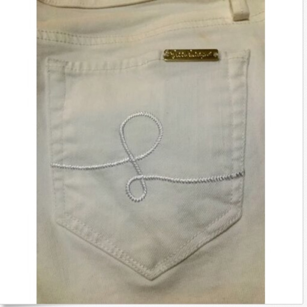 NWT Lilly Pulitzer Worth Flare Jeans Resort White